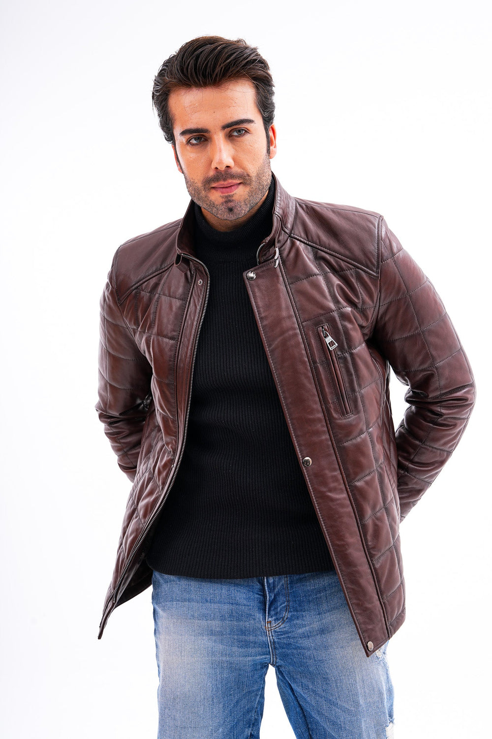 The Modena Quilted Leather Jacket Fine Craftsmanship