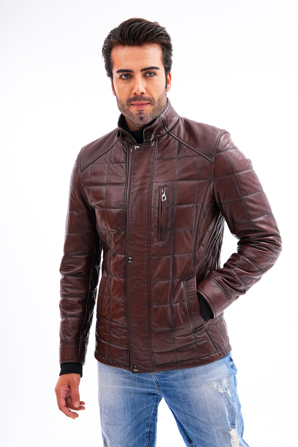 The Modena Quilted Leather Jacket Fine Craftsmanship