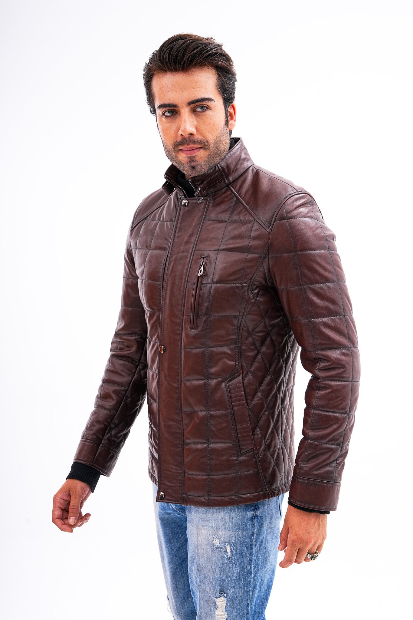 The Modena Quilted Leather Jacket Fine Craftsmanship