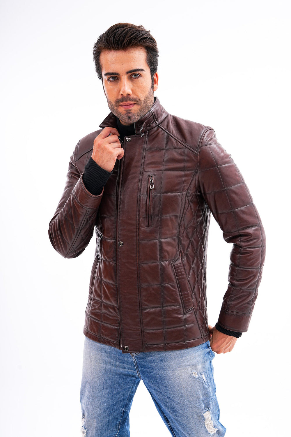 The Modena Quilted Leather Jacket Fine Craftsmanship