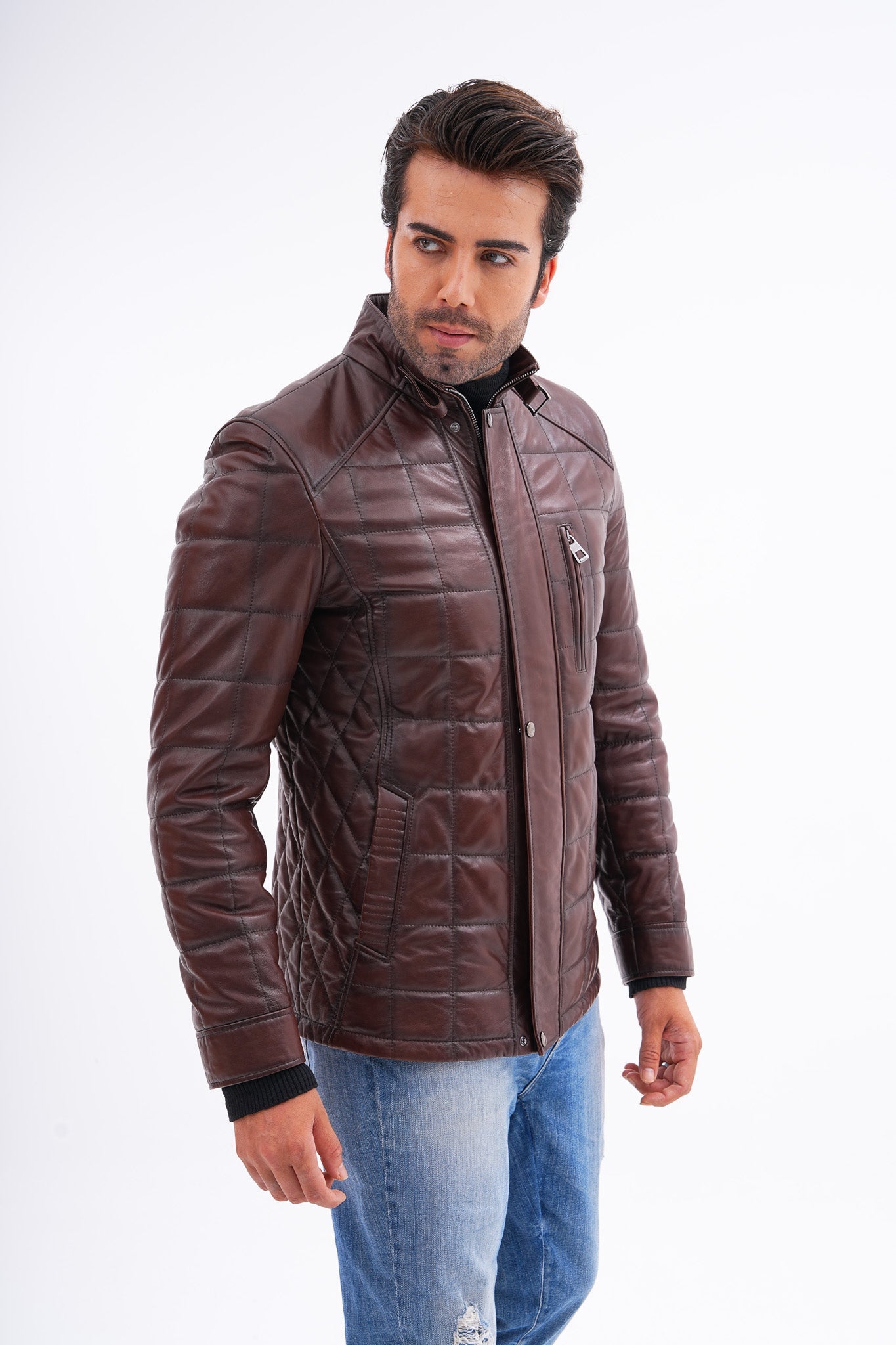 The Modena Quilted Leather Jacket Fine Craftsmanship