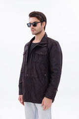 The Cremona Deep Brown Suede Leather Jacket All New