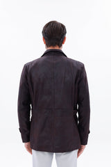 The Cremona Deep Brown Suede Leather Jacket All New