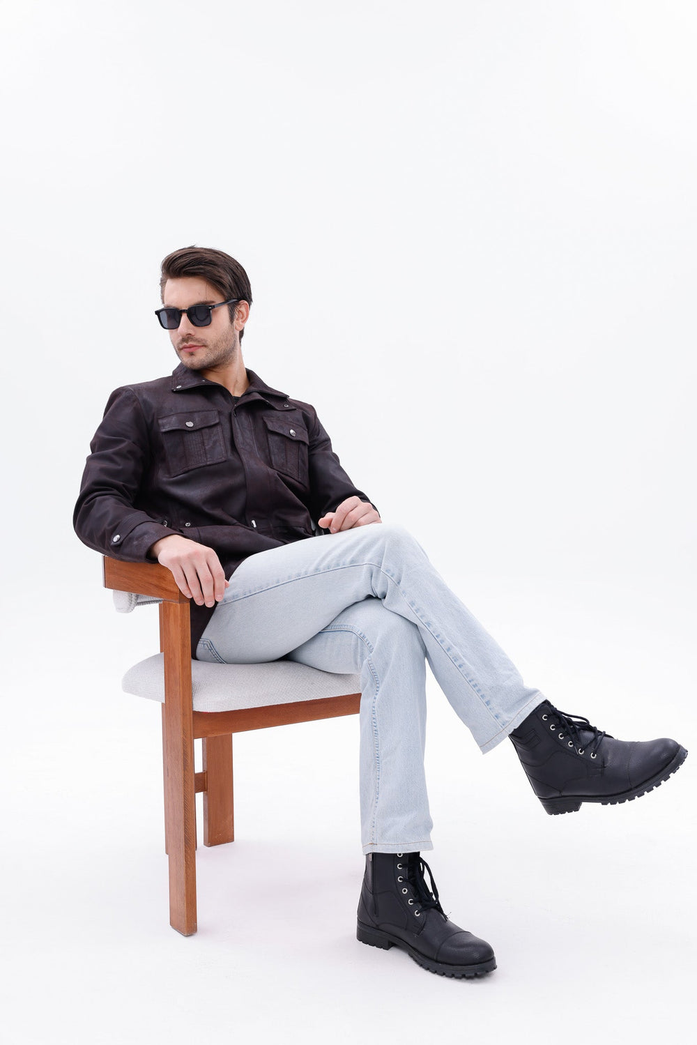 The Cremona Deep Brown Suede Leather Jacket All New