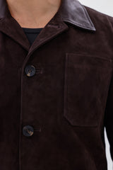 The Matera Suede Brown Leather Jacket Universal Fit