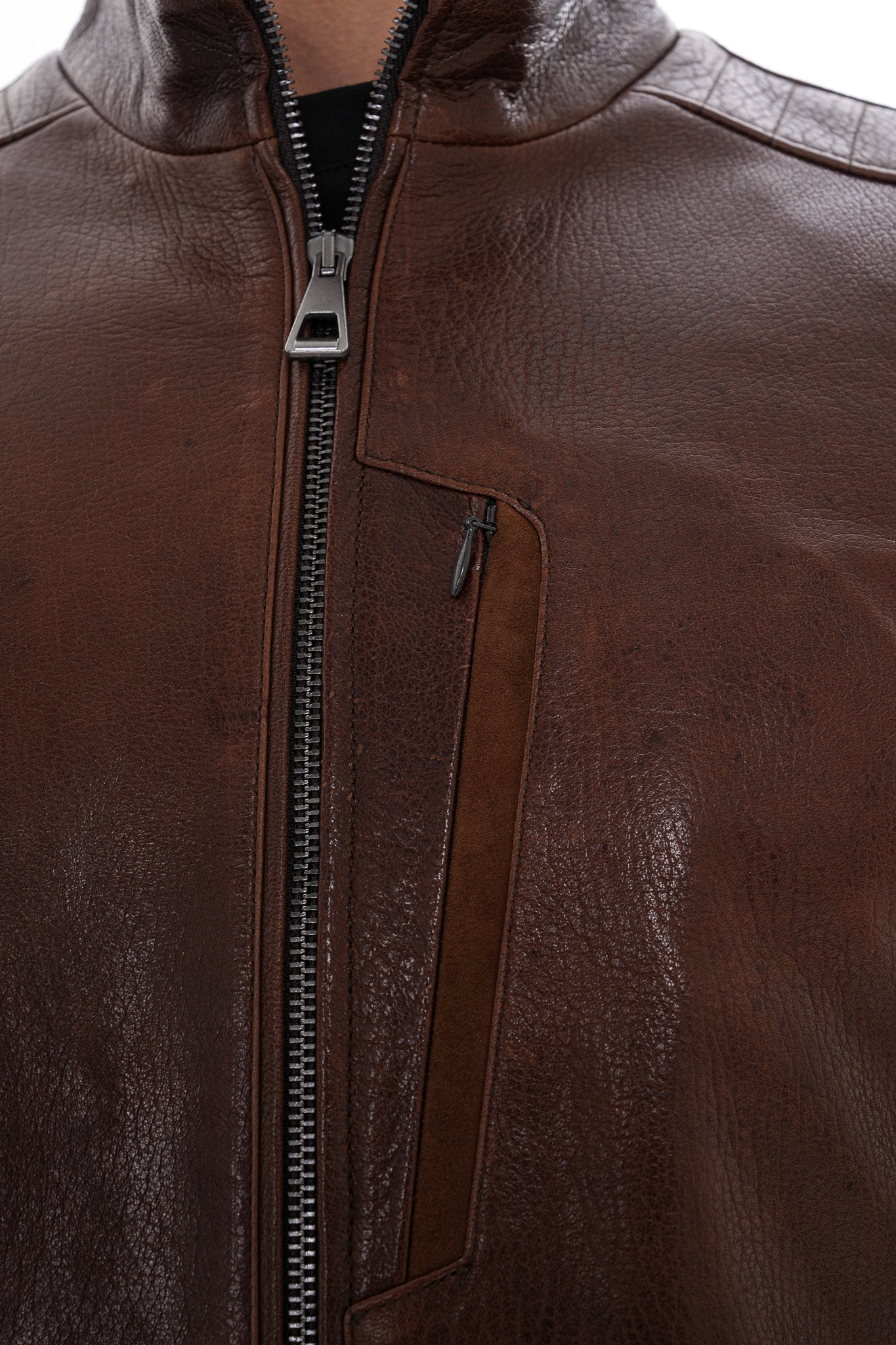The Marco Brown Leather Jacket Fine Craftsmanship