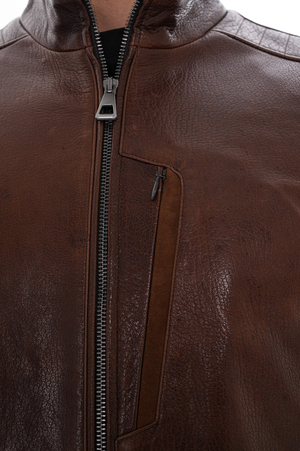 The Marco Brown Leather Jacket Fine Craftsmanship