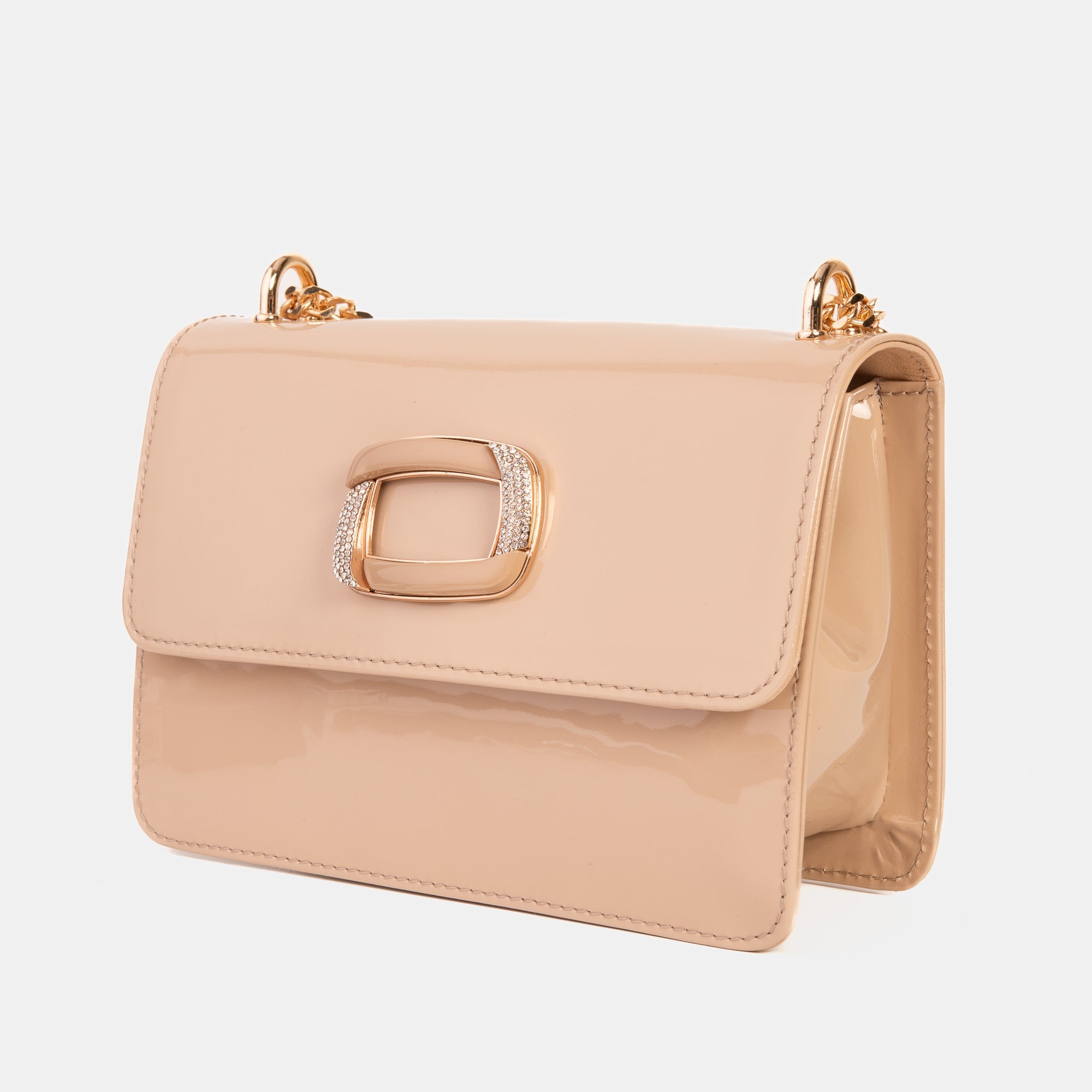 The Ferrara Cream Patent Leather Handbag Universal Fit
