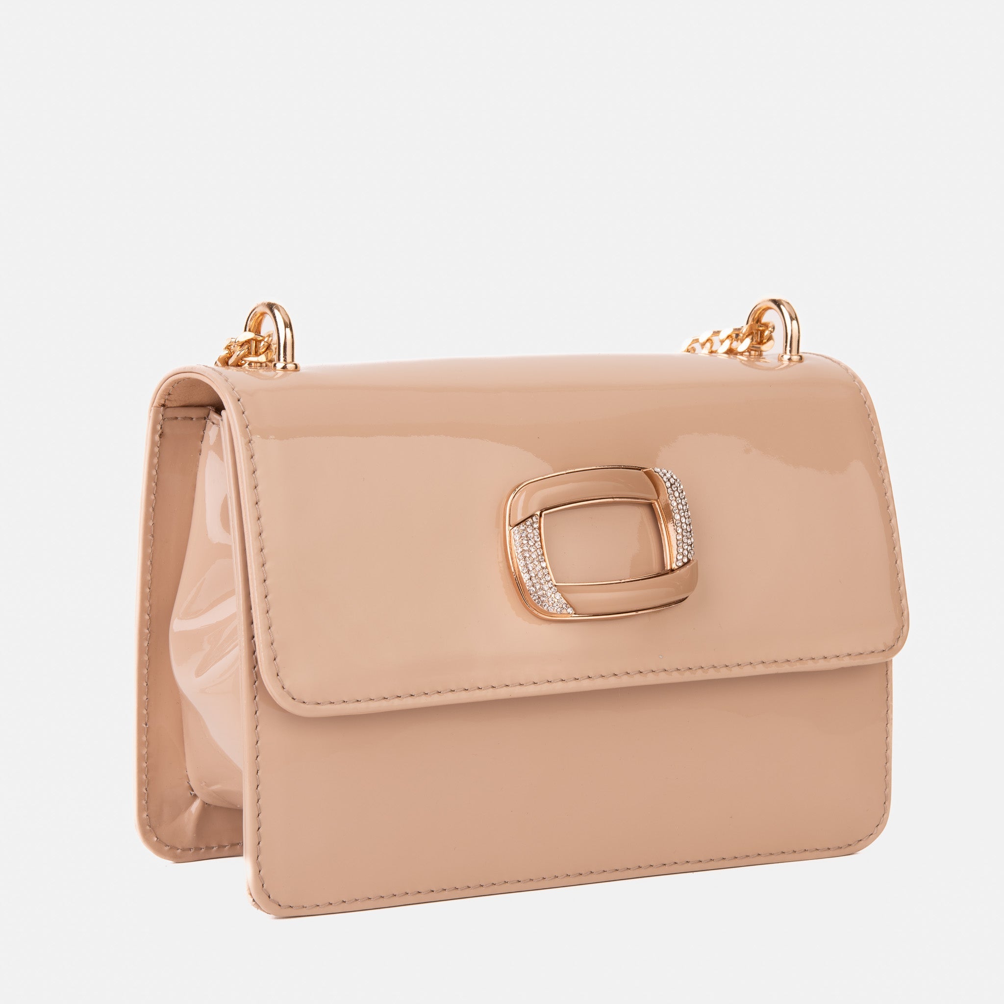 The Ferrara Cream Patent Leather Handbag Universal Fit
