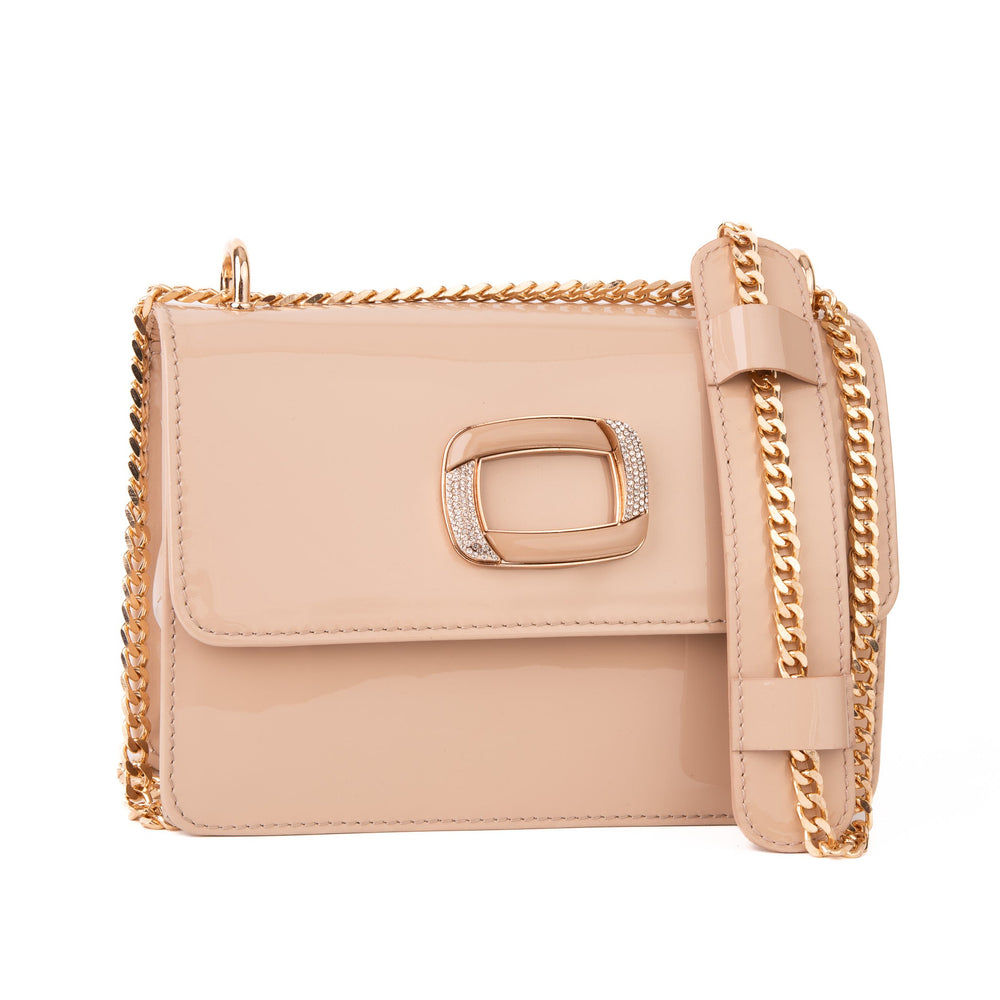 The Ferrara Cream Patent Leather Handbag Universal Fit