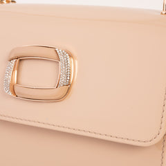 The Ferrara Cream Patent Leather Handbag Universal Fit