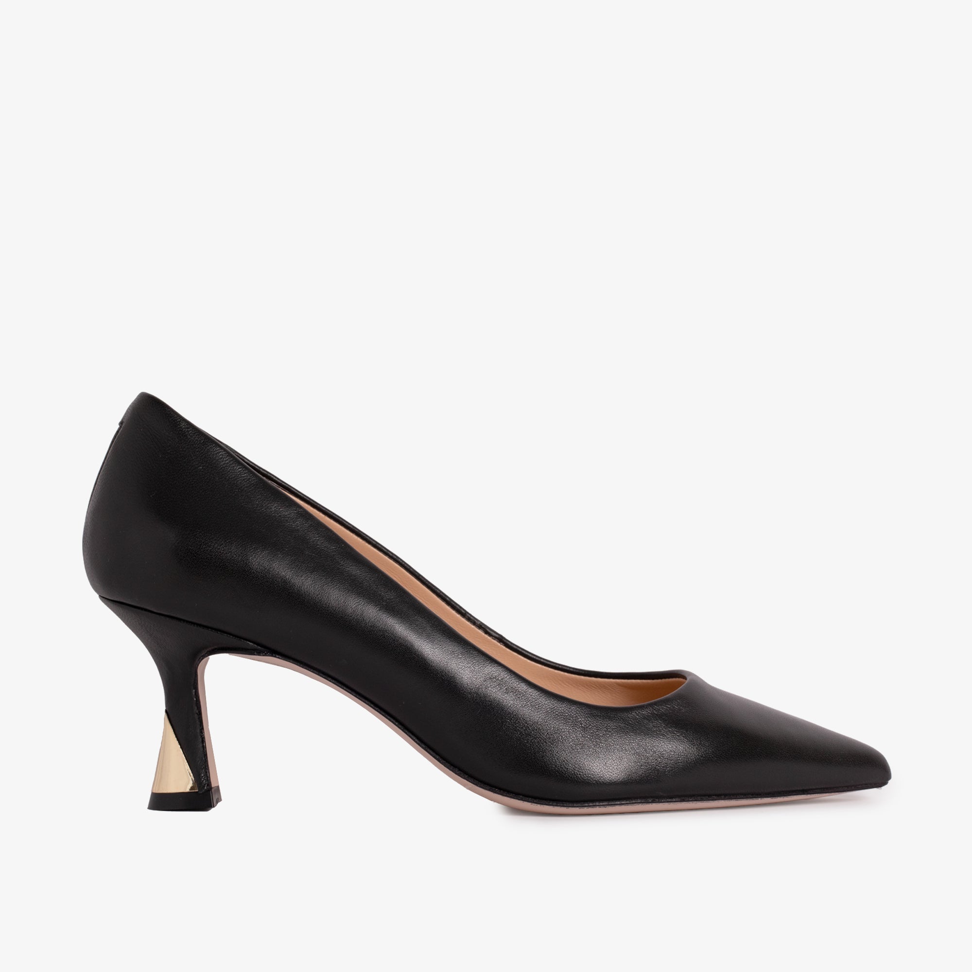 The Brunello Black Leather Pump Shoe Fine Craftsmanship