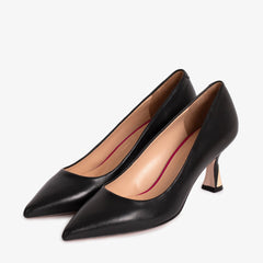 The Brunello Black Leather Pump Shoe Fine Craftsmanship