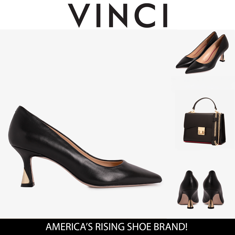 The Brunello Black Leather Pump Shoe Fine Craftsmanship