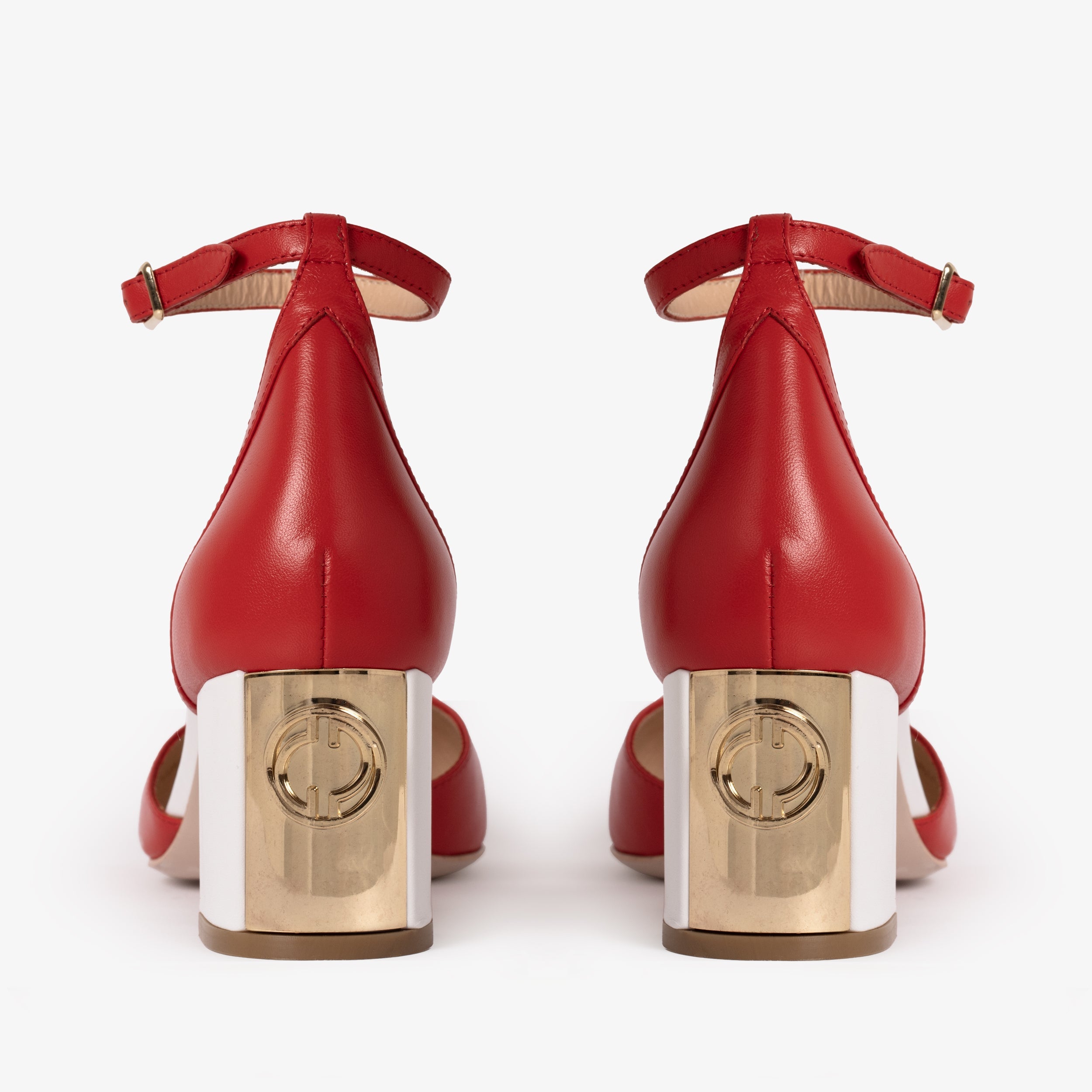 The Noella Red Leather Sandal Exclusive Style