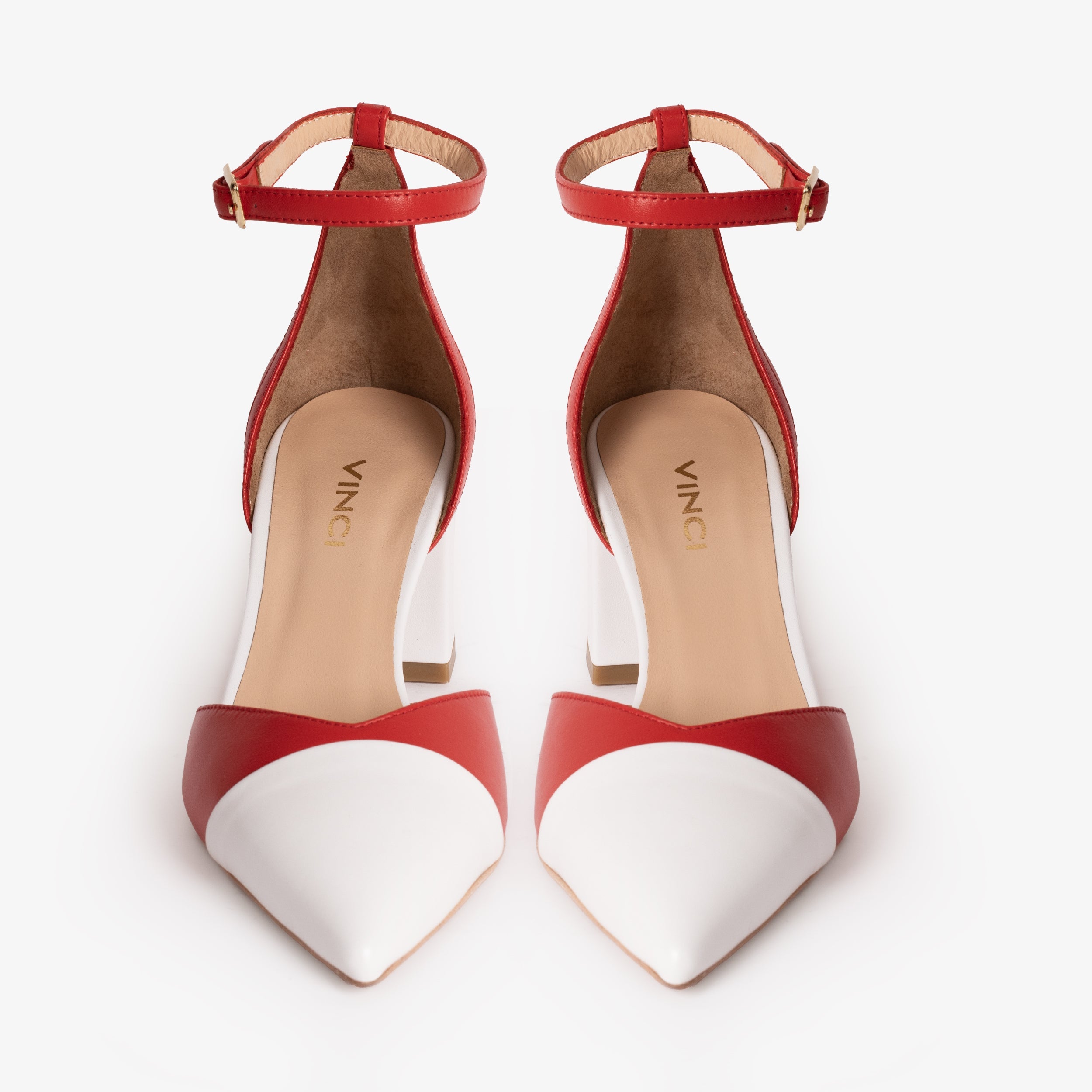 The Noella Red Leather Sandal Exclusive Style