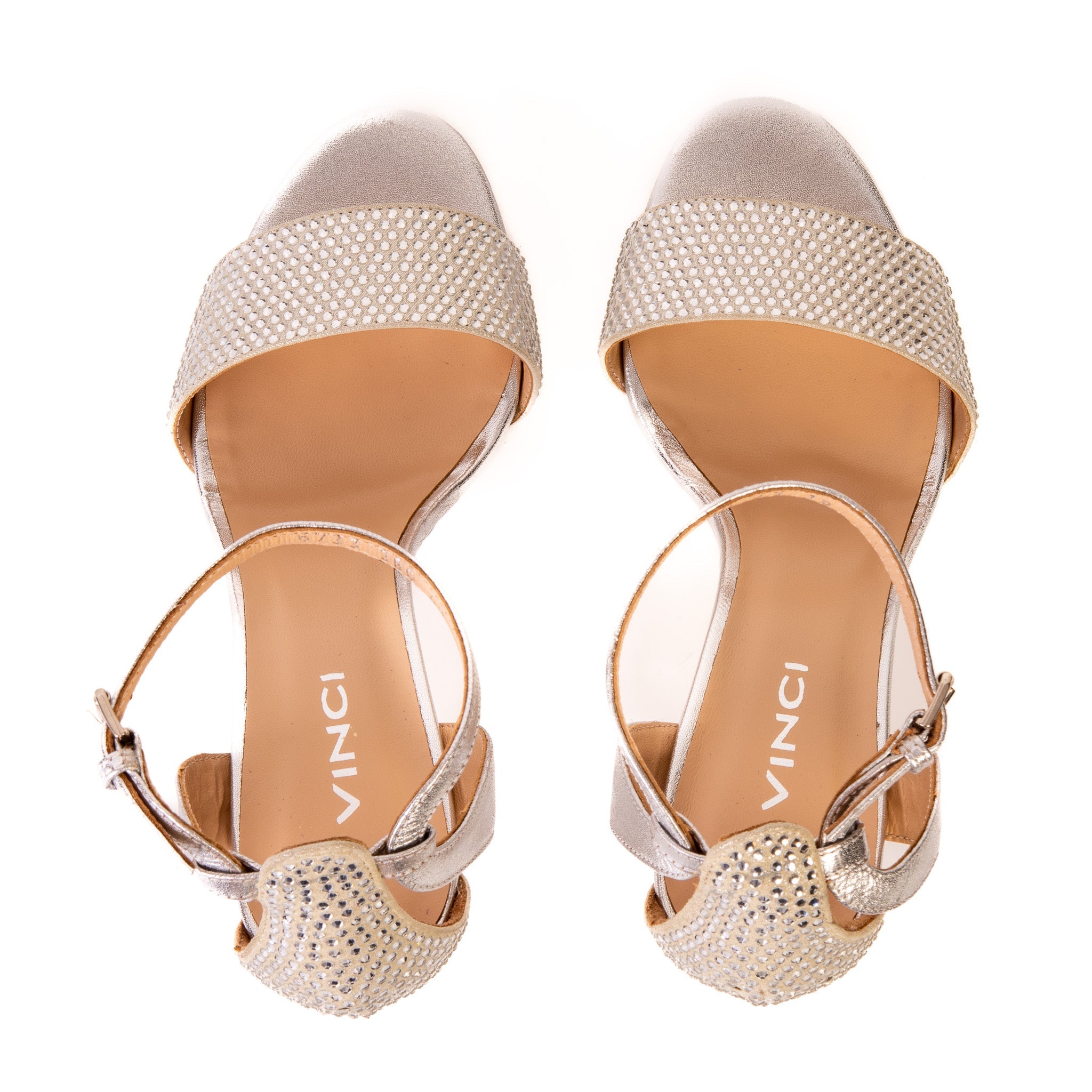 The Mars Platform Heel Silver Leather Women's Sandal All New