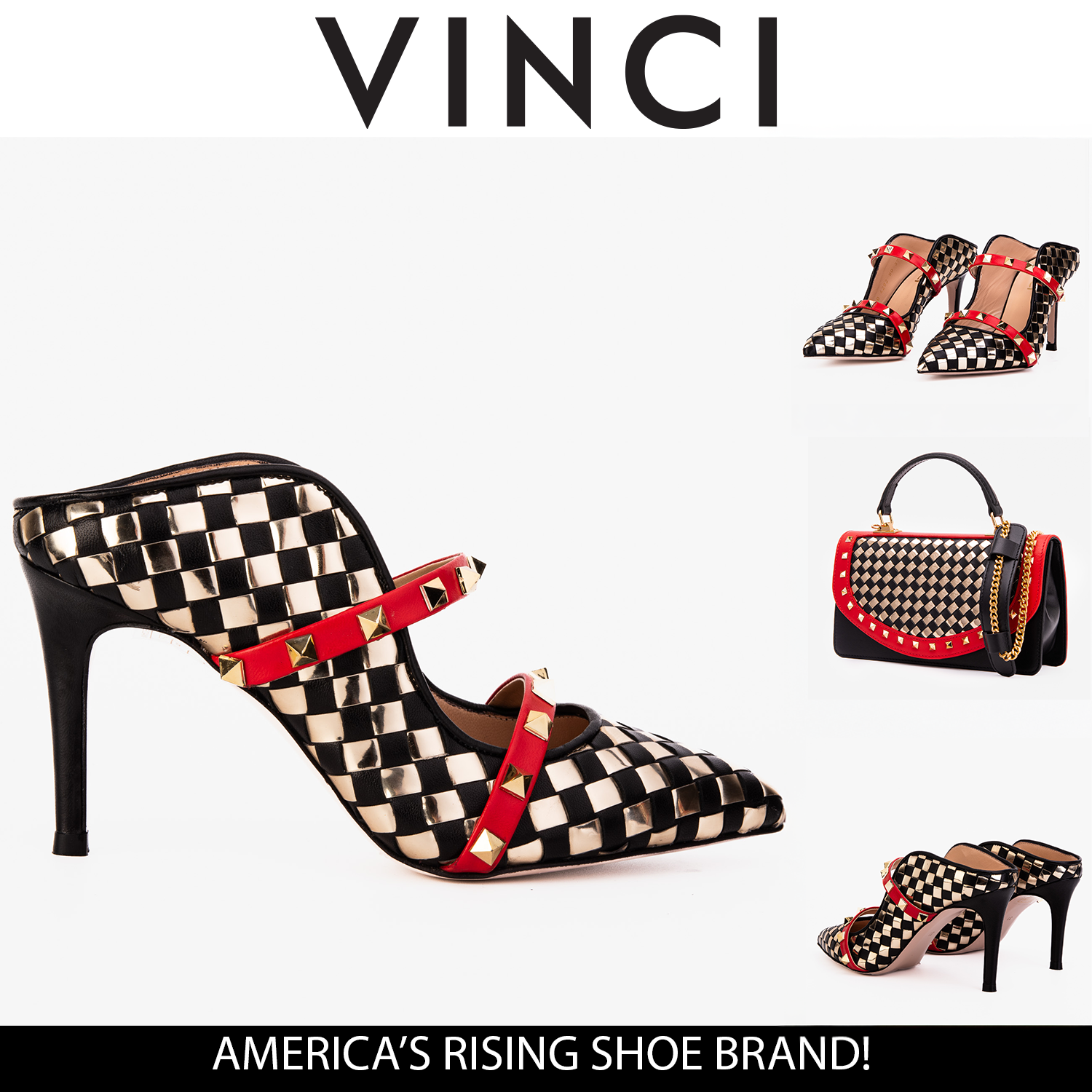The Dosso Black Handwoven Leather Pointy Toe Sandal Exclusive Style
