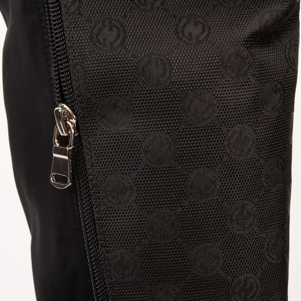 The Gallant Black Leather Knee-High Boot Exclusive Style