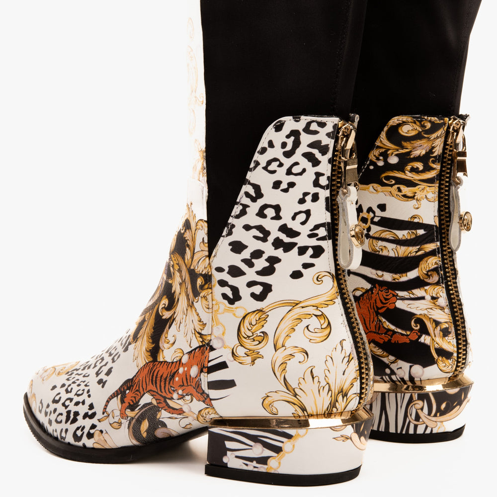 The Perugia Leather Pointy Toe Knee High Boot For Sale