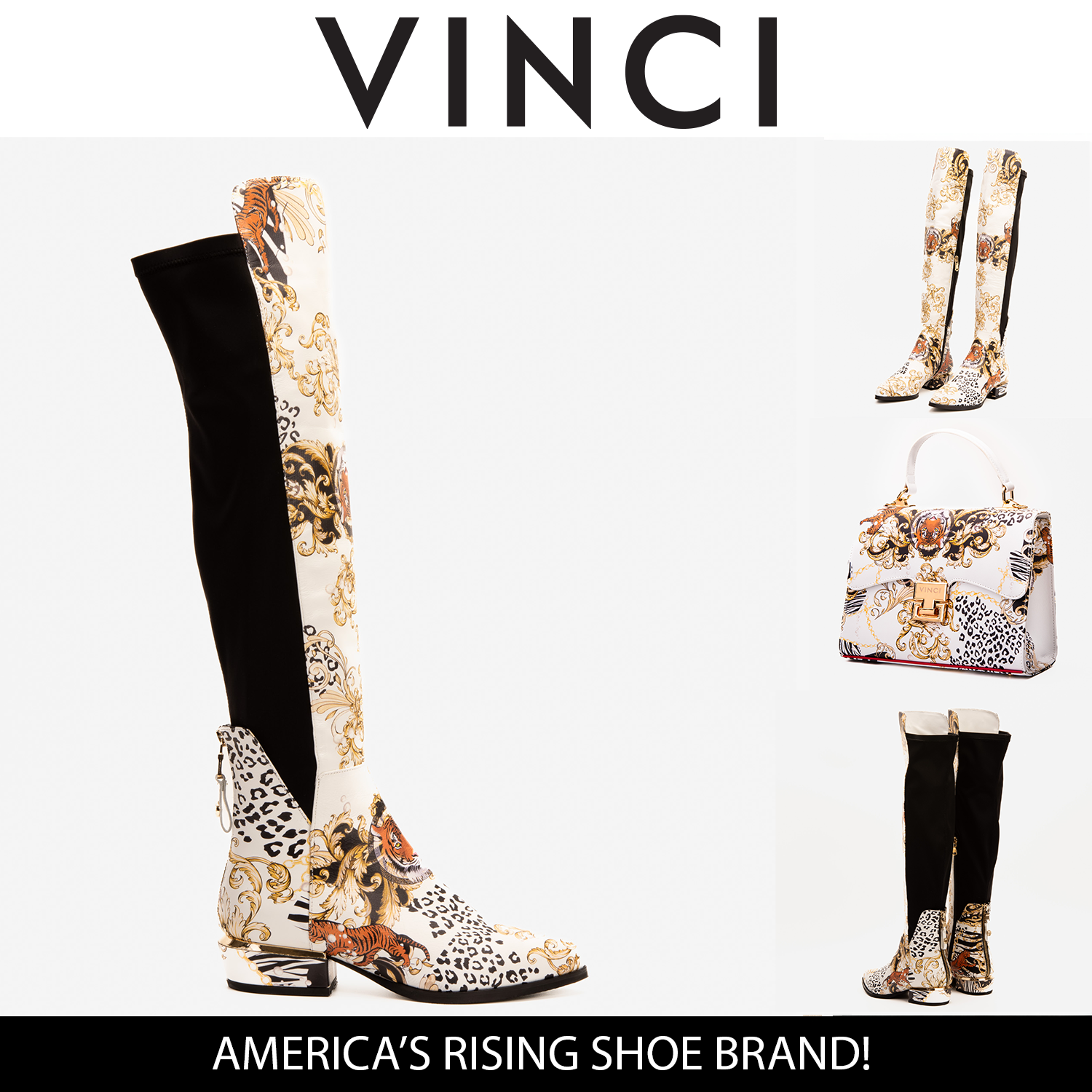 The Perugia Leather Pointy Toe Knee High Boot For Sale