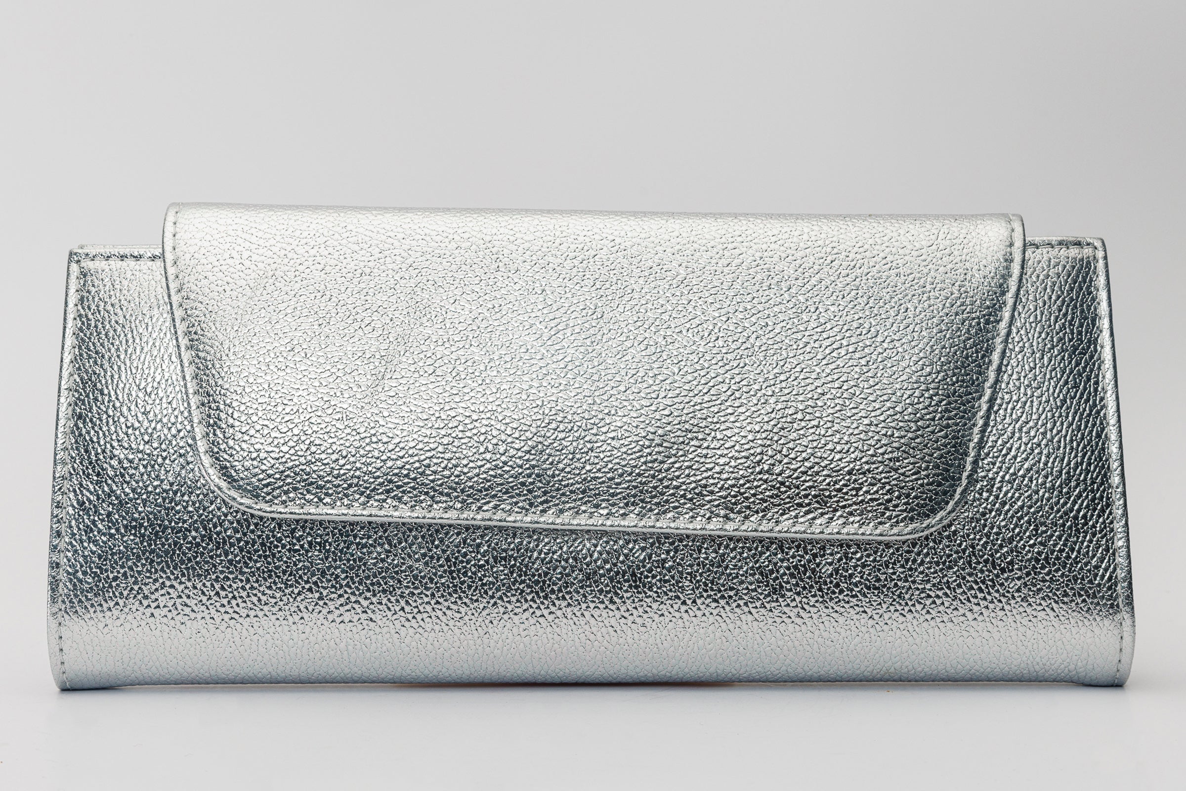 The Ege Silver Leather Clutch Fine Craftsmanship