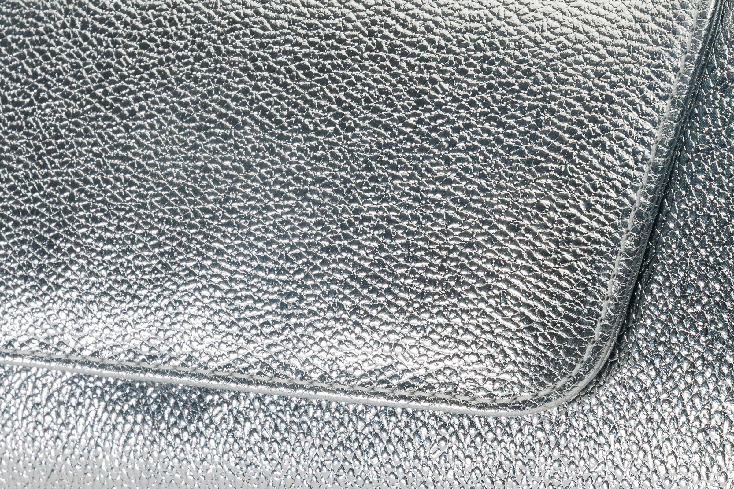 The Ege Silver Leather Clutch Fine Craftsmanship