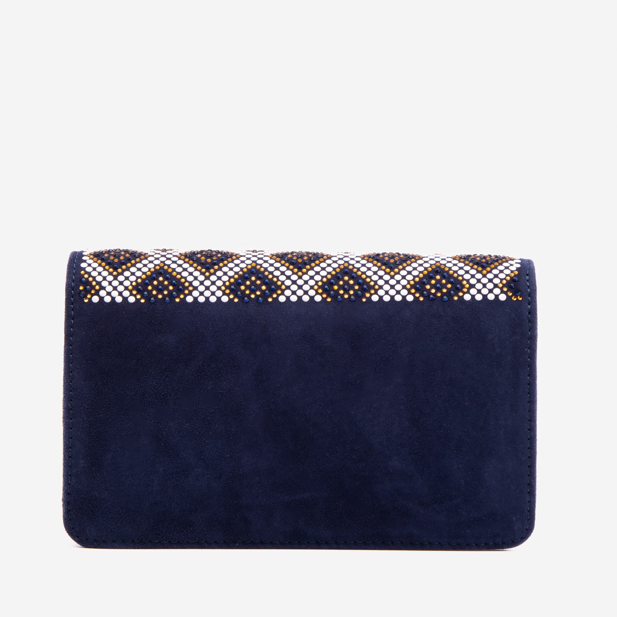 The Nampula Navy Blue Glitter Leather Handbag All New