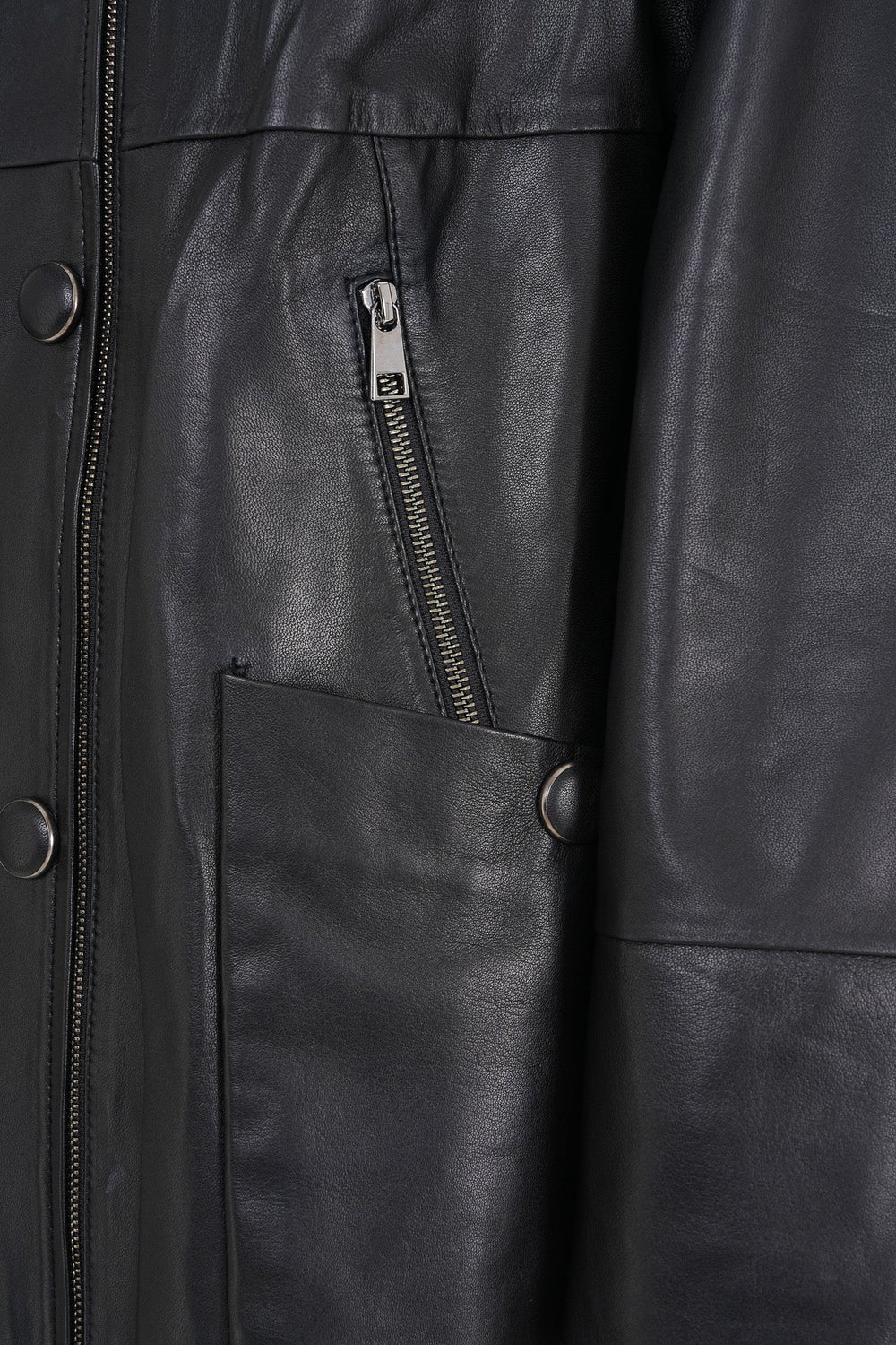The Lioara Black Leather Jacket On Sale