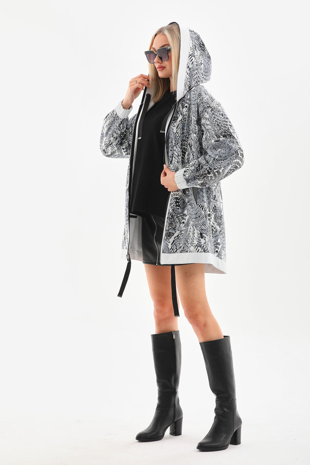 The Vega White Reversible Leather Jacket For Sale
