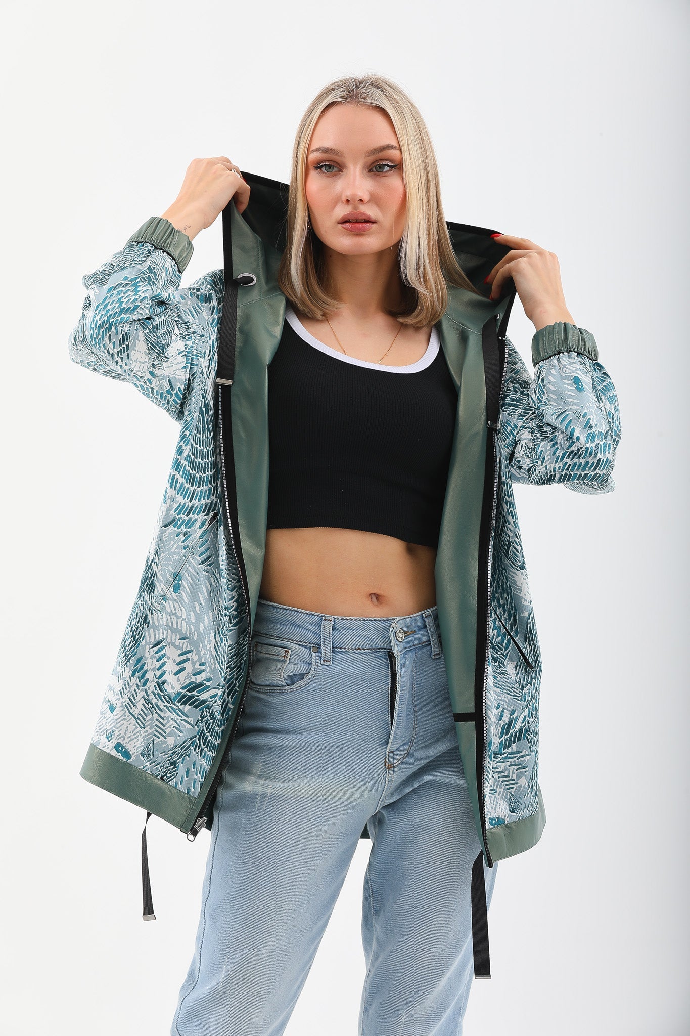 The Sage Olive Green Leather Jacket All New