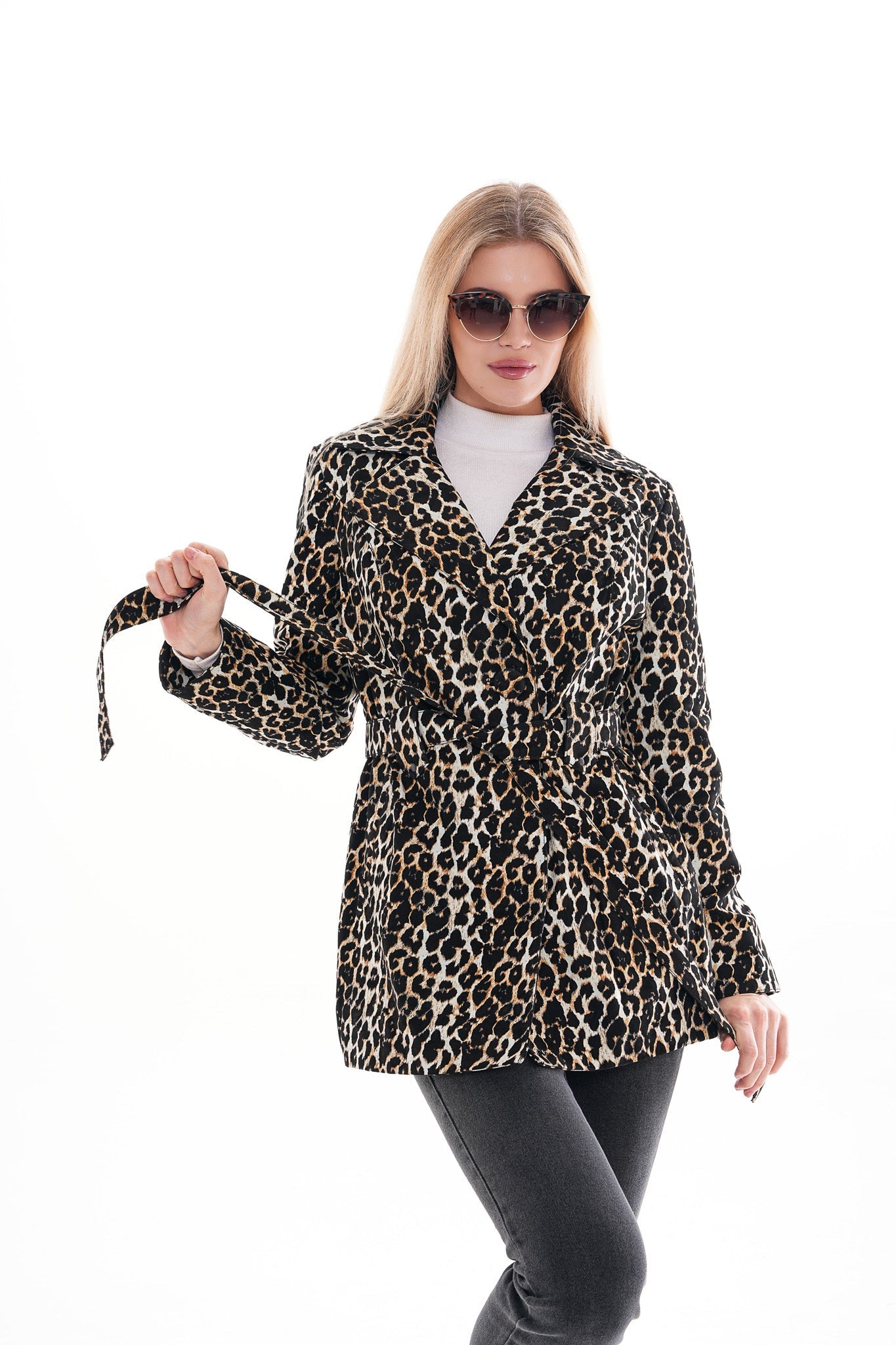 Sienna Abstract Art Leather Jacket – Leopard Edition Exclusive Style