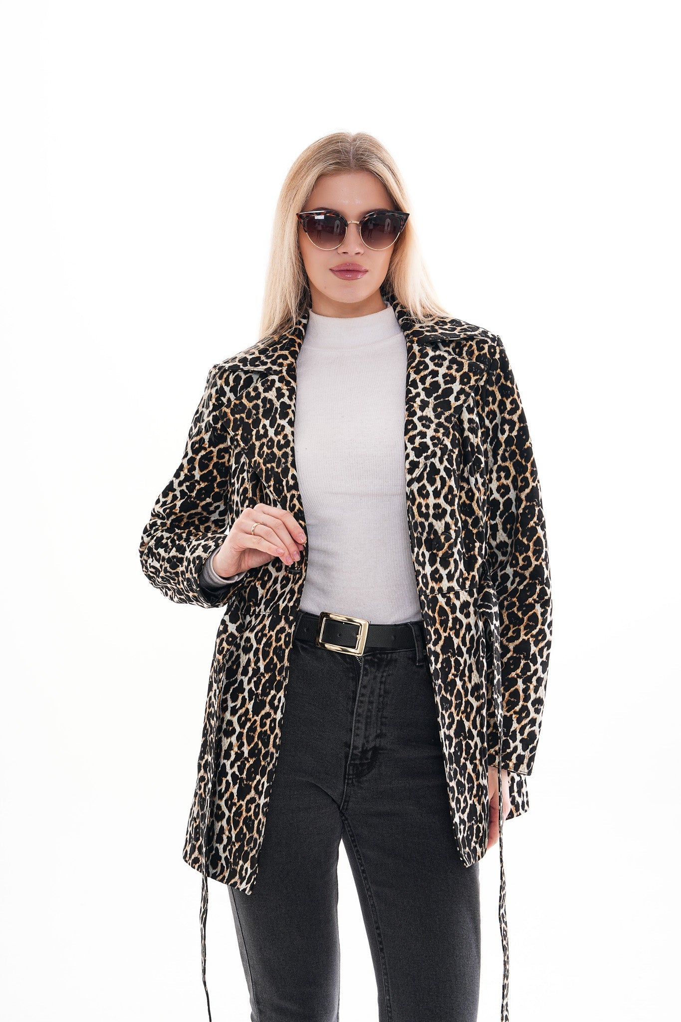 Sienna Abstract Art Leather Jacket – Leopard Edition Exclusive Style