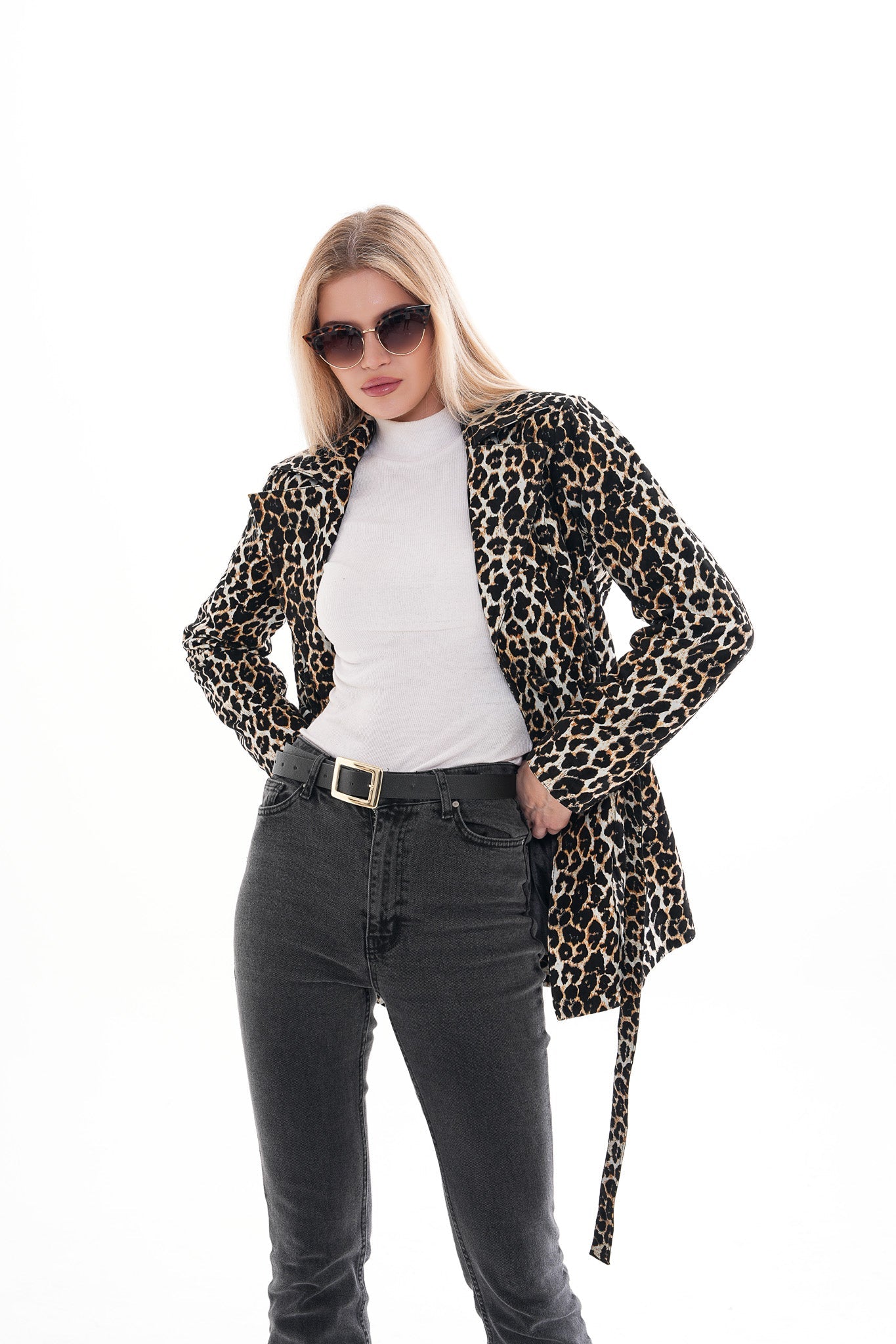 Sienna Abstract Art Leather Jacket – Leopard Edition Exclusive Style