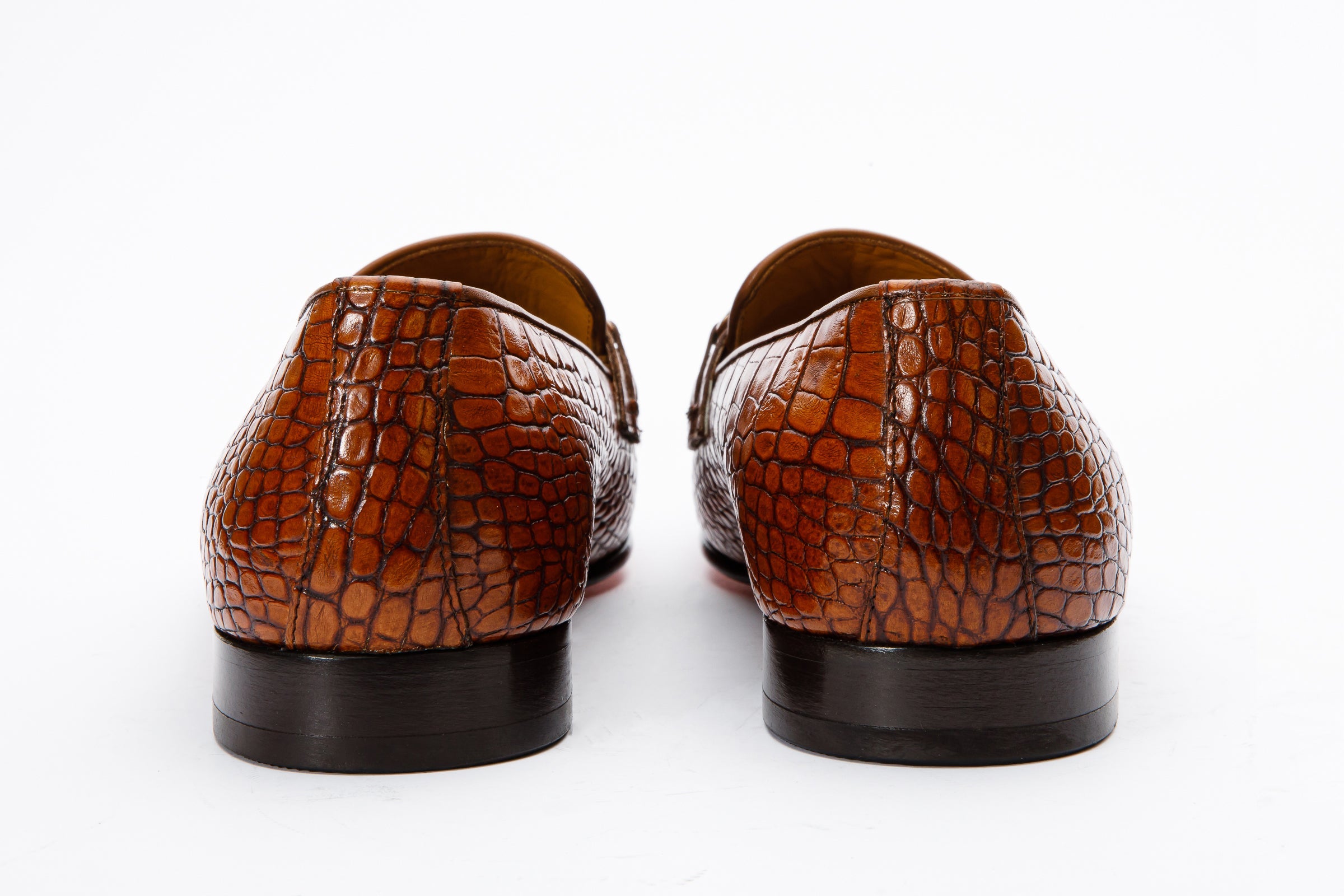 The Monaco Tan Leather Shoe Bit Loafer For Sale