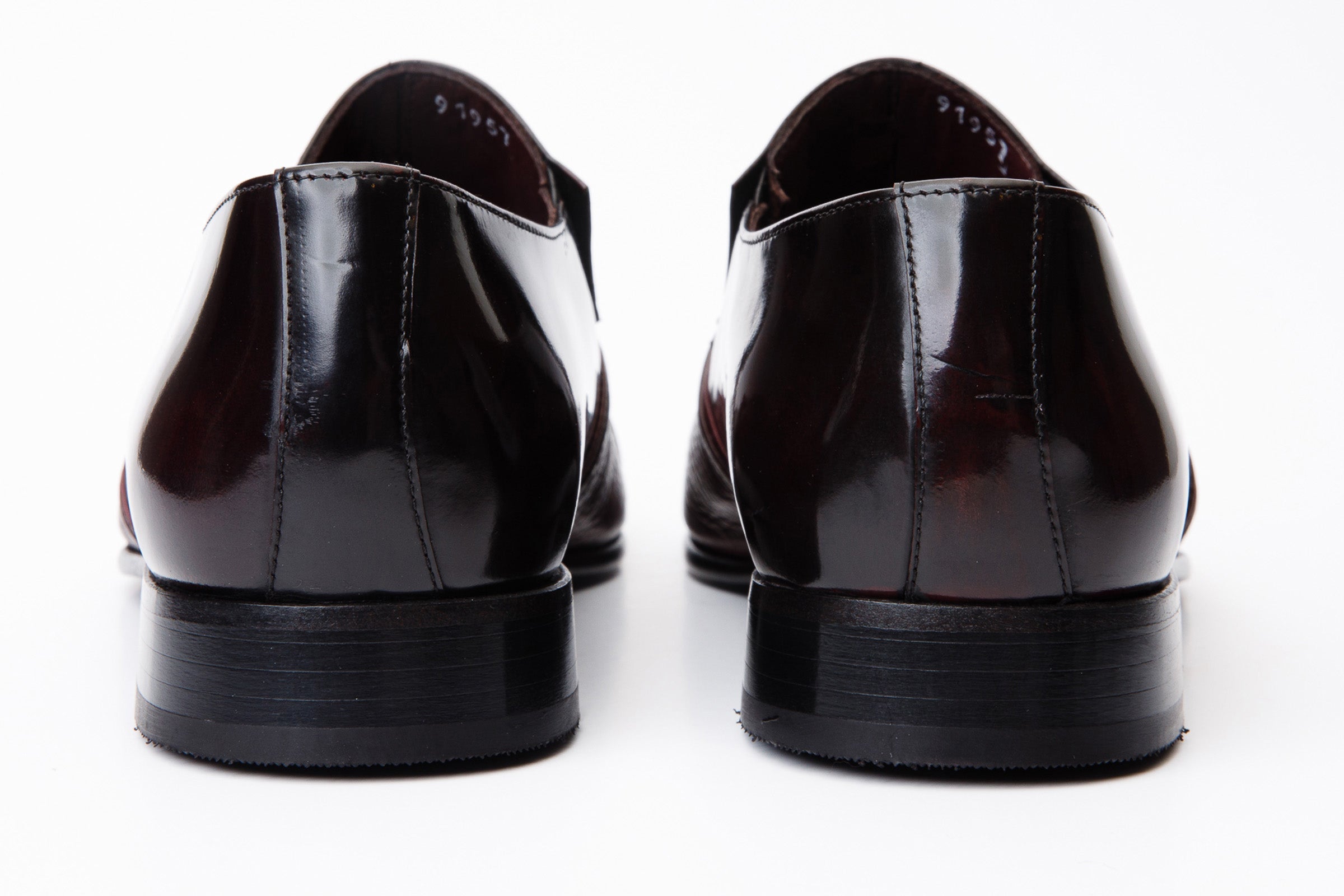 The Everest Burgundy Burneshed Leather Cap Toe Dress Loafer Shoe All New