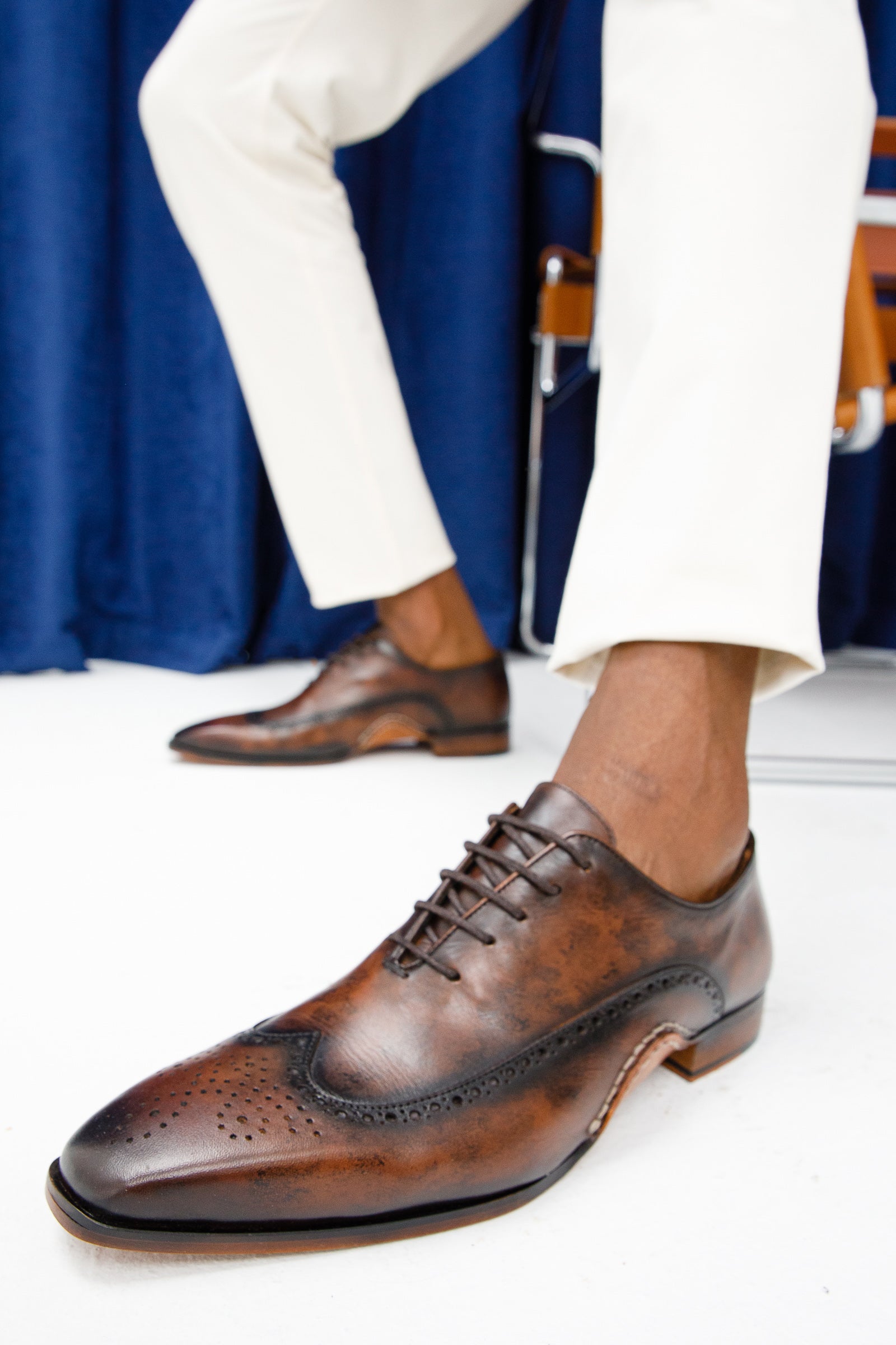 The Royal Hand Craft Brown Wingtip Oxford Shoe Fine Craftsmanship