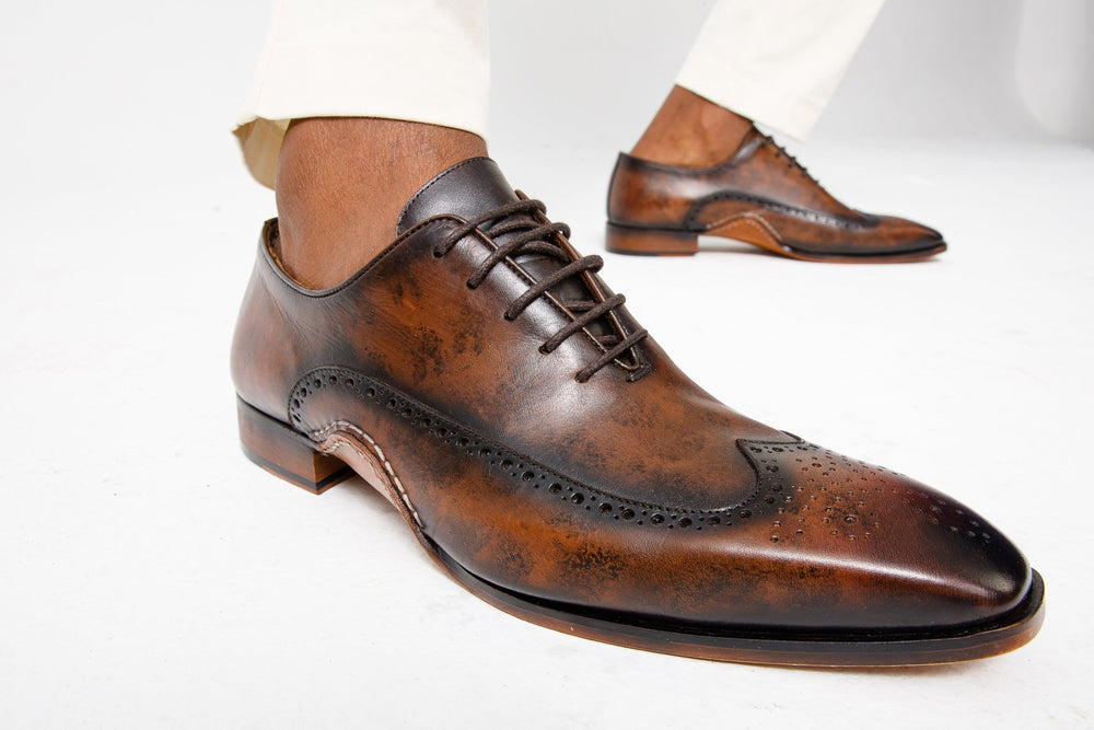 The Royal Hand Craft Brown Wingtip Oxford Shoe Fine Craftsmanship