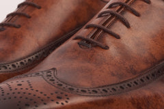 The Royal Hand Craft Brown Wingtip Oxford Shoe Fine Craftsmanship