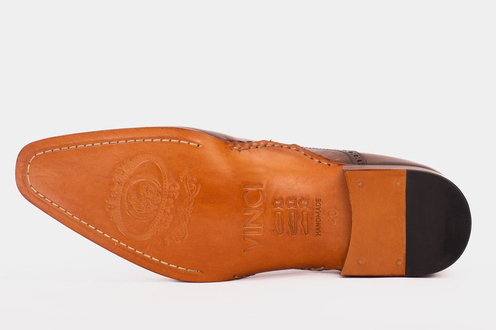The Royal Hand Craft Brown Wingtip Oxford Shoe Fine Craftsmanship