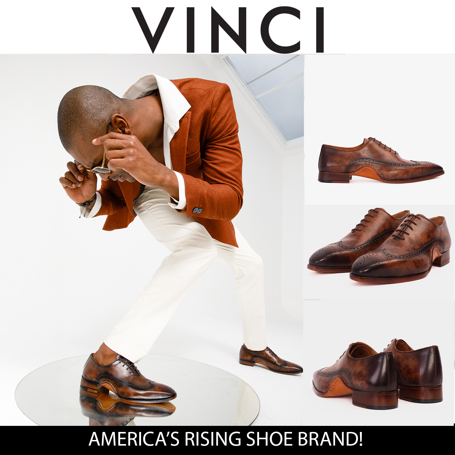 The Royal Hand Craft Brown Wingtip Oxford Shoe Fine Craftsmanship