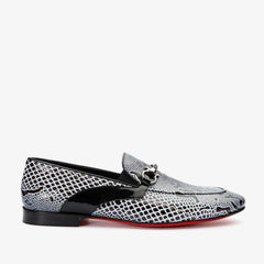 The Milano Black\/White Shoe Bit Loafer  shoe Exclusive Style