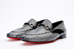 The Milano Black\/White Shoe Bit Loafer  shoe Exclusive Style