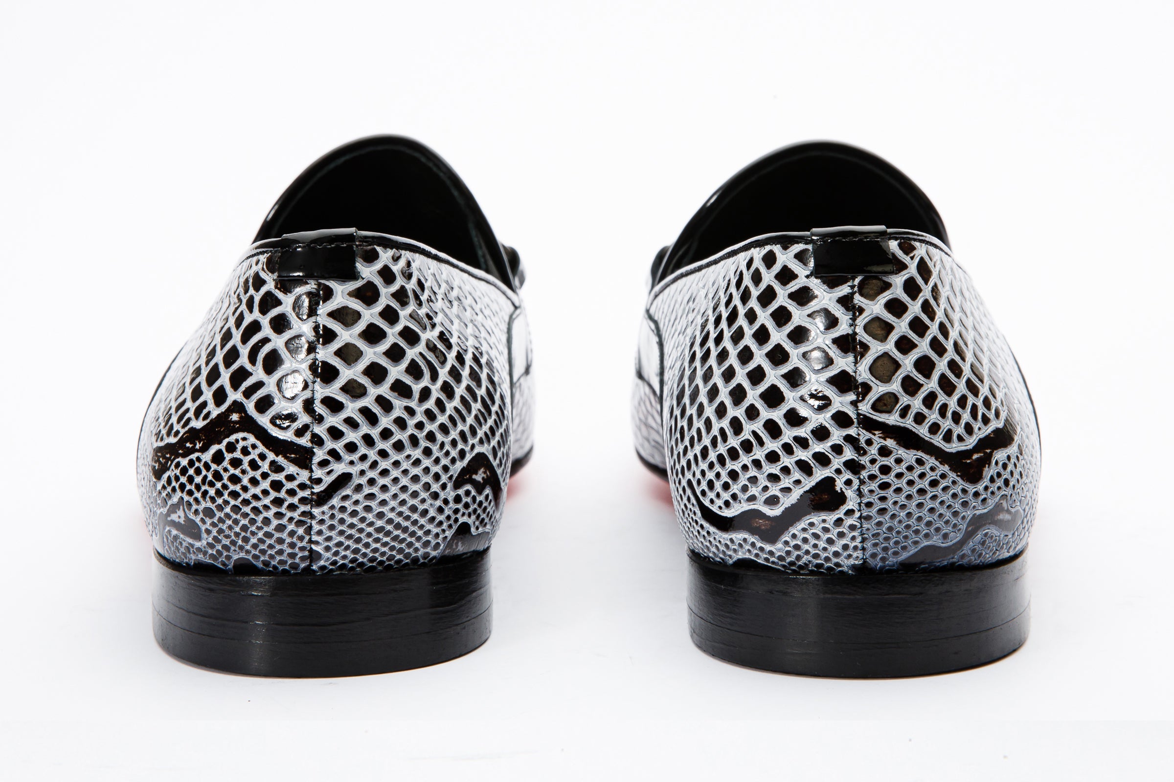 The Milano Black\/White Shoe Bit Loafer  shoe Exclusive Style