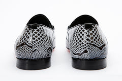 The Milano Black\/White Shoe Bit Loafer  shoe Exclusive Style