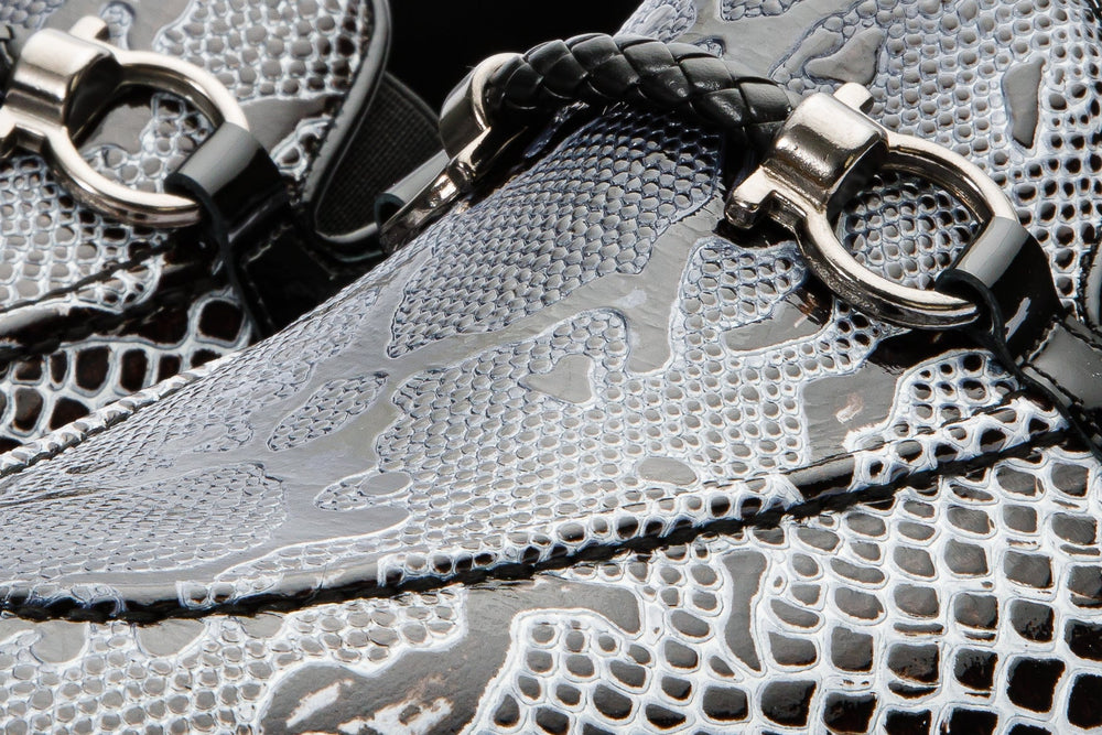 The Milano Black\/White Shoe Bit Loafer  shoe Exclusive Style