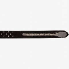 The Eugene Black Gold Woven Leather Belt Universal Fit