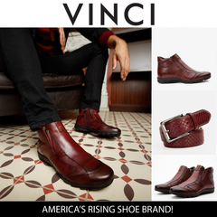 The Montreal Burgundy Leather Casual Zip-Up Ankle Boot Exclusive Style