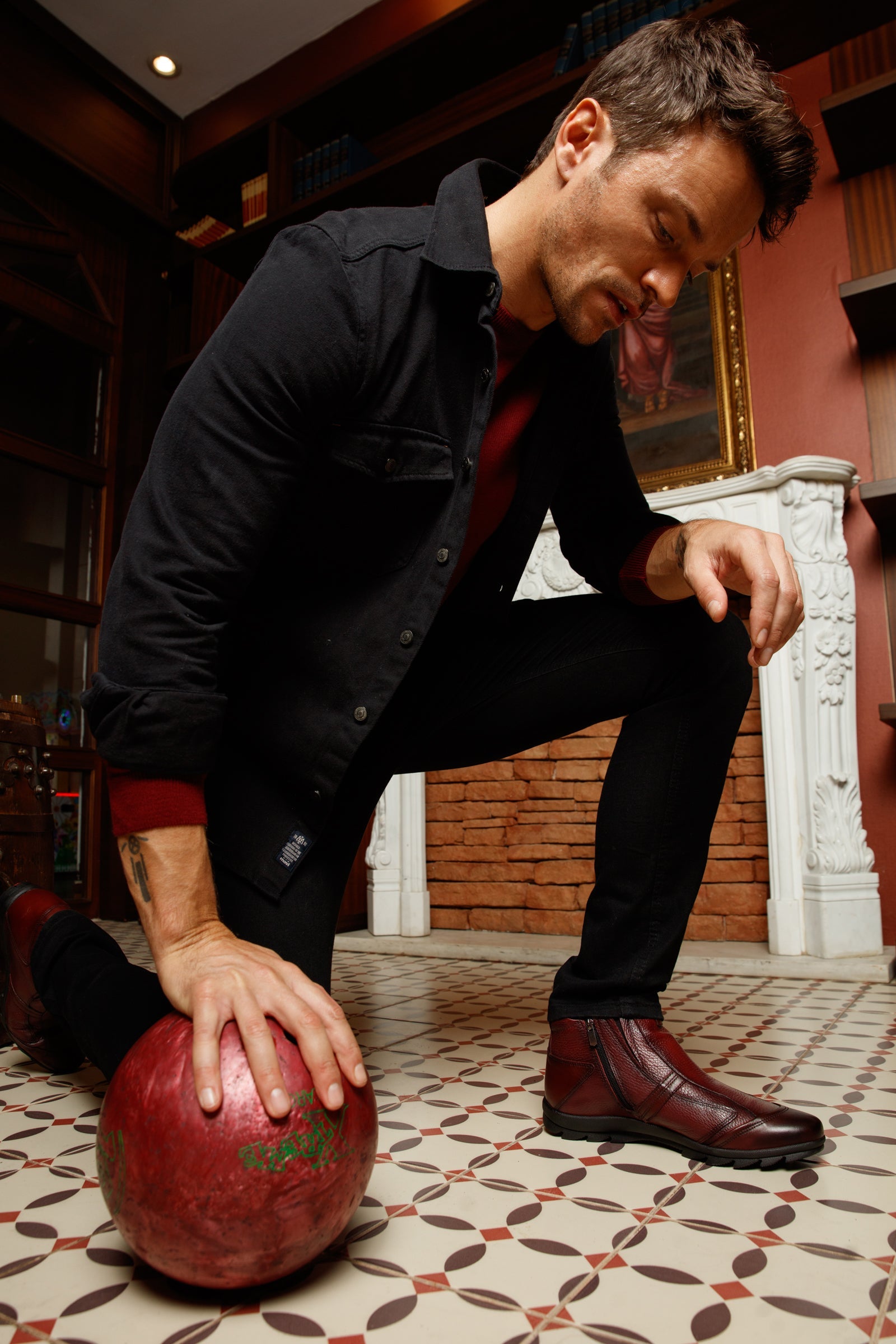 The Montreal Burgundy Leather Casual Zip-Up Ankle Boot Exclusive Style