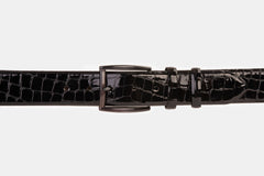 The Cordova Black Patent Leather Belt Fine Craftsmanship